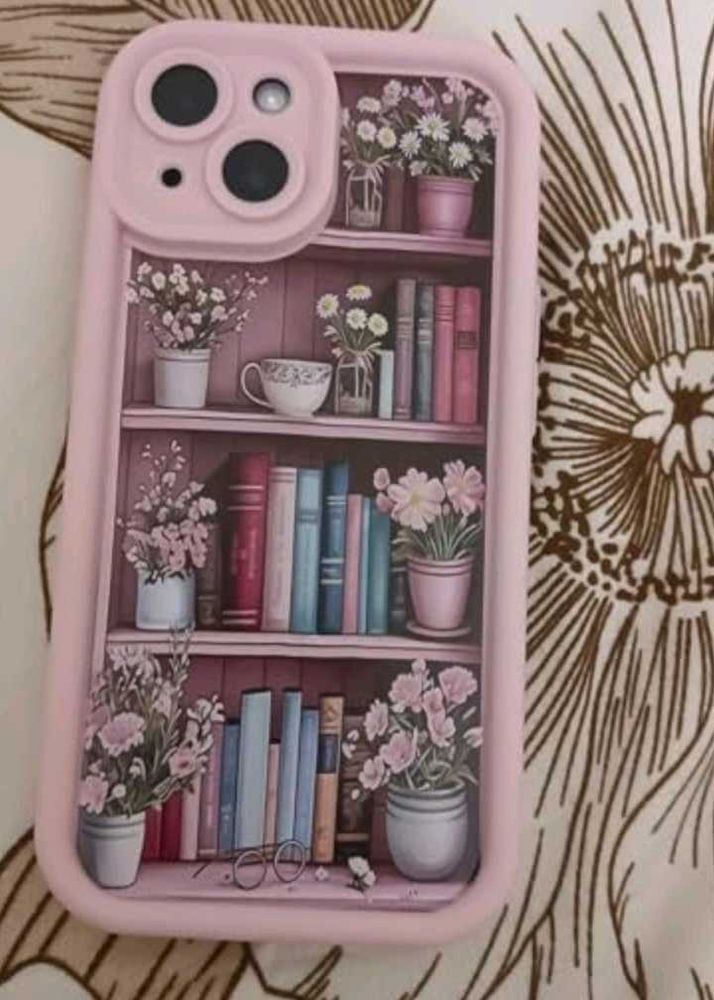 Cute Pink Bookshelf Phone Case