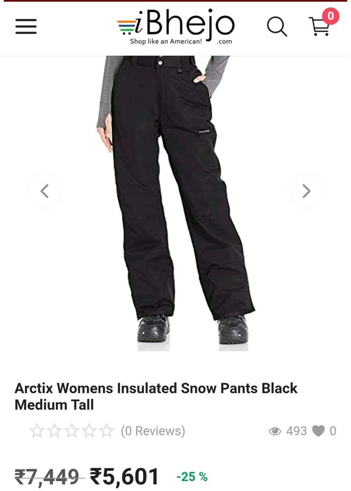 ARCTIX Black Ski Pants