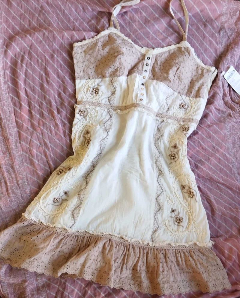 Vintage Boho Embroiderd Dress🌸