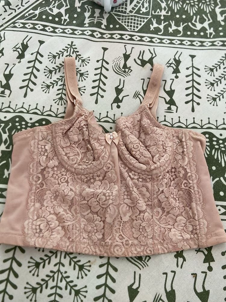 corset Lace Trimmed nude