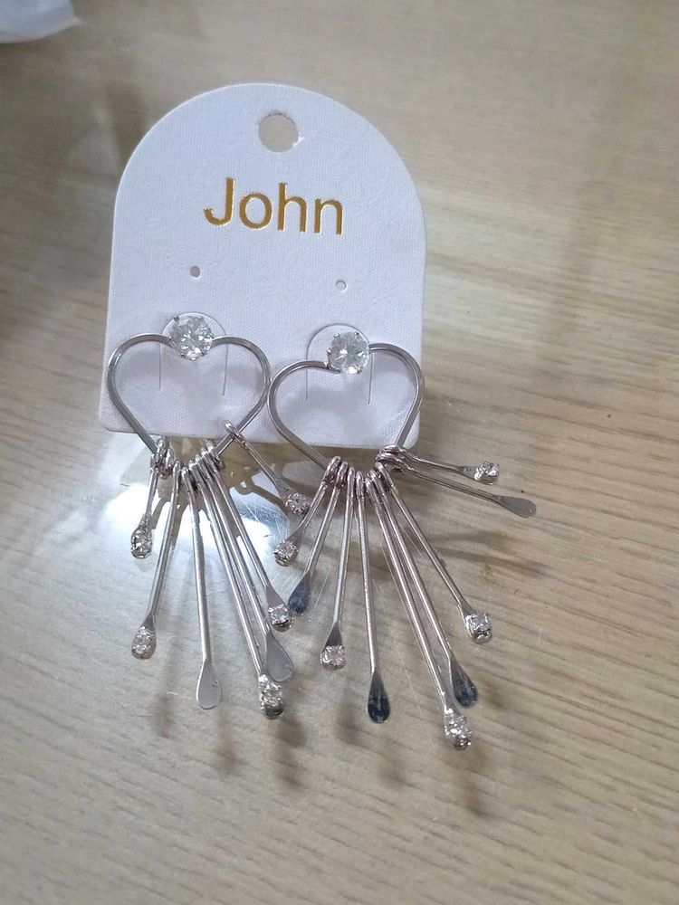 Heart Drop Earrings