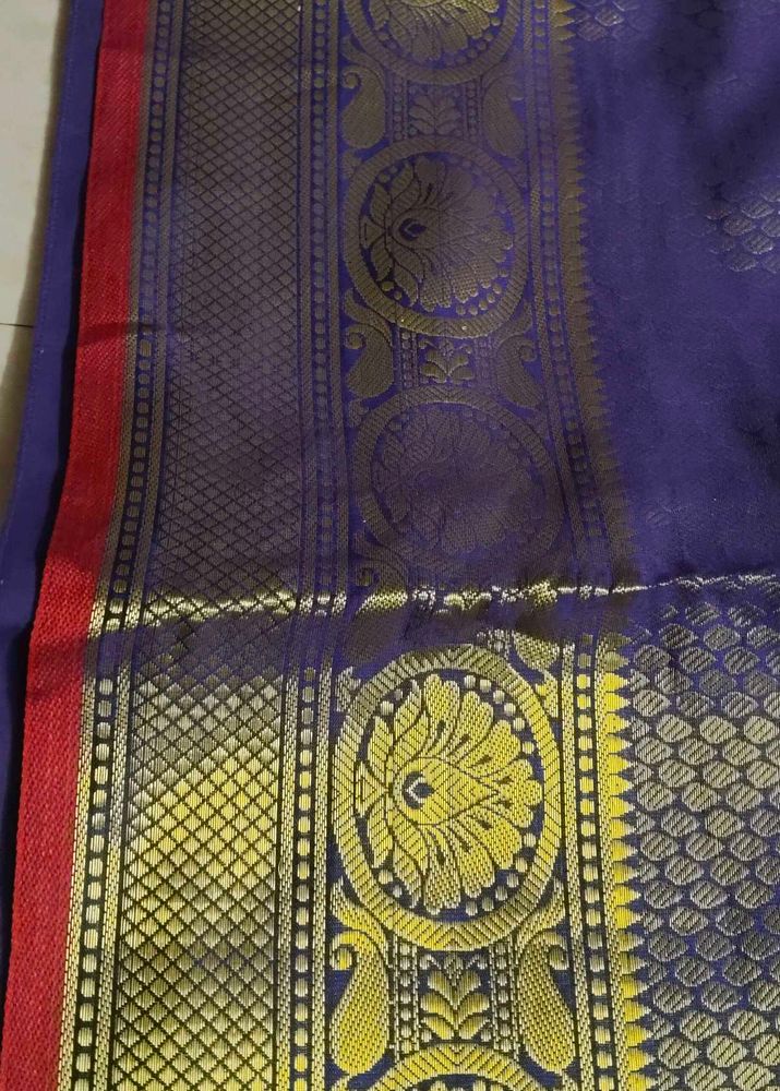 Elegant Royal Blue Saree
