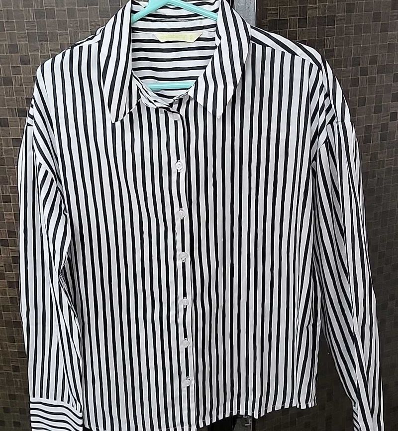 Striped Button-Down Shirt