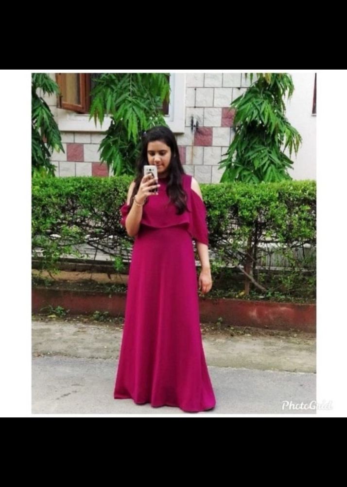 Cold Shoulder Long Dress For You...