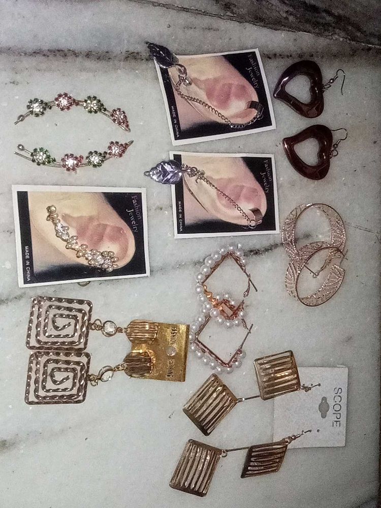 all in 250 rs Assorted Fashion Earrings Set