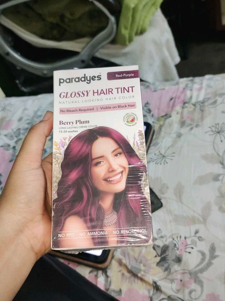 Paradyes Glossy Hair Tint Berry Plum.