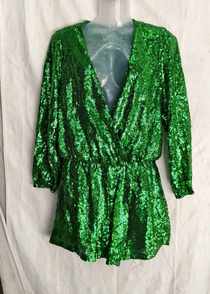 GREEN SEQUENCE ROMPER