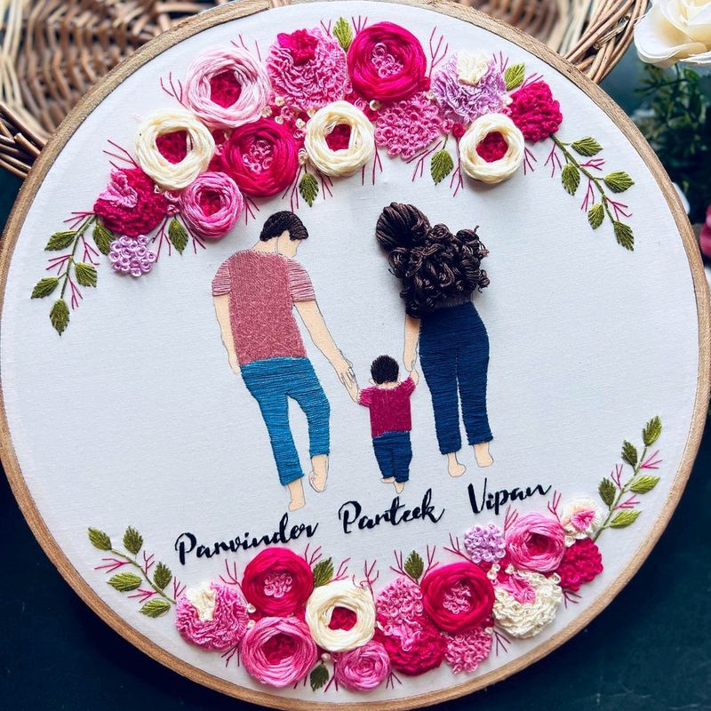 Couple's Goal Embroidery