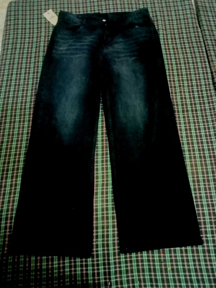 Wide Leg Dark Wash Denim Super baggy Jeans