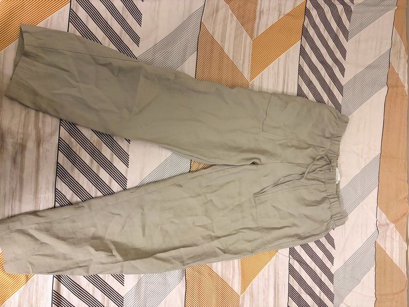 Comfortable Linen Blend Cargo Pants