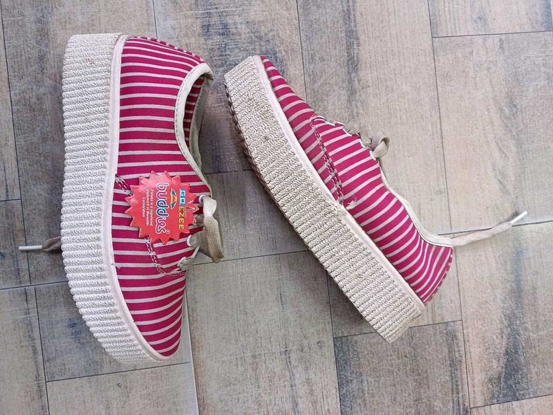 Cute Striped Canvas Sneakers