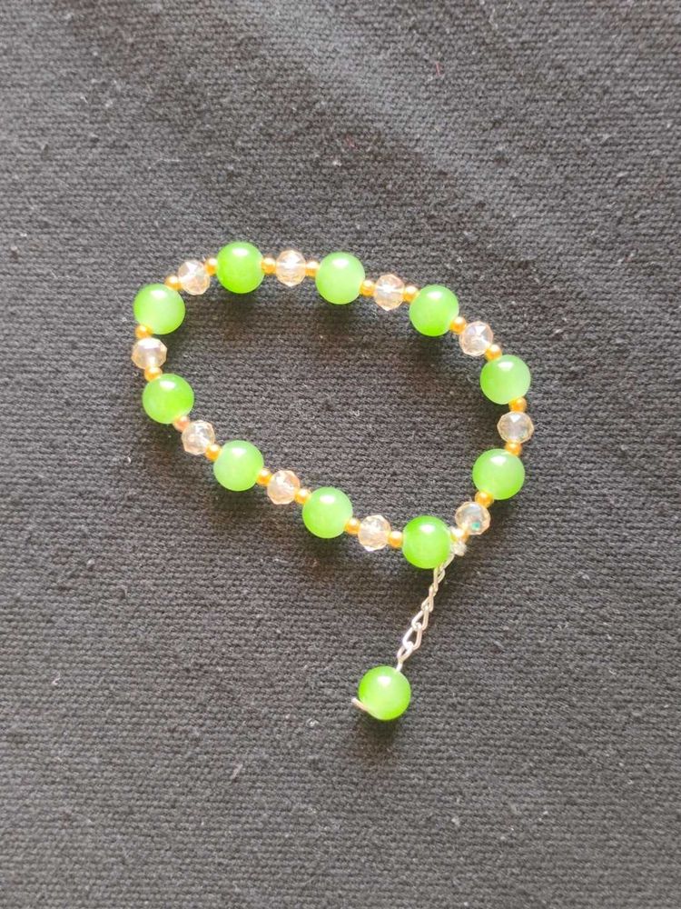 Green Beaded Bracelet