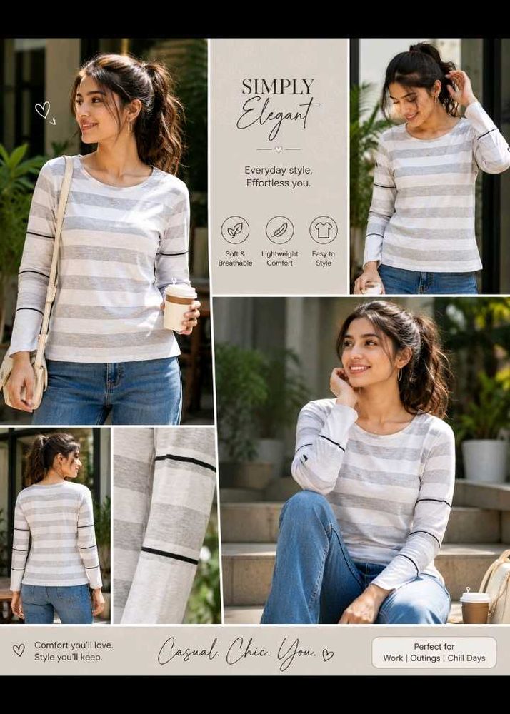 Striped Long Sleeve Top
