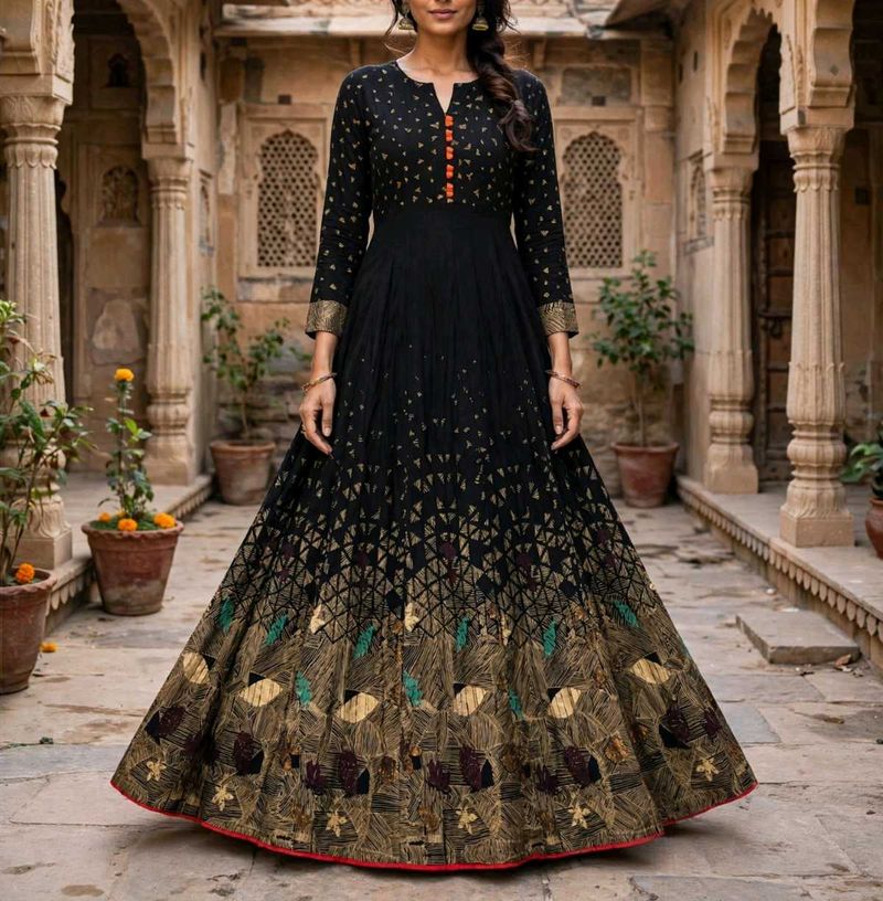 Black Designer Partywear Gown