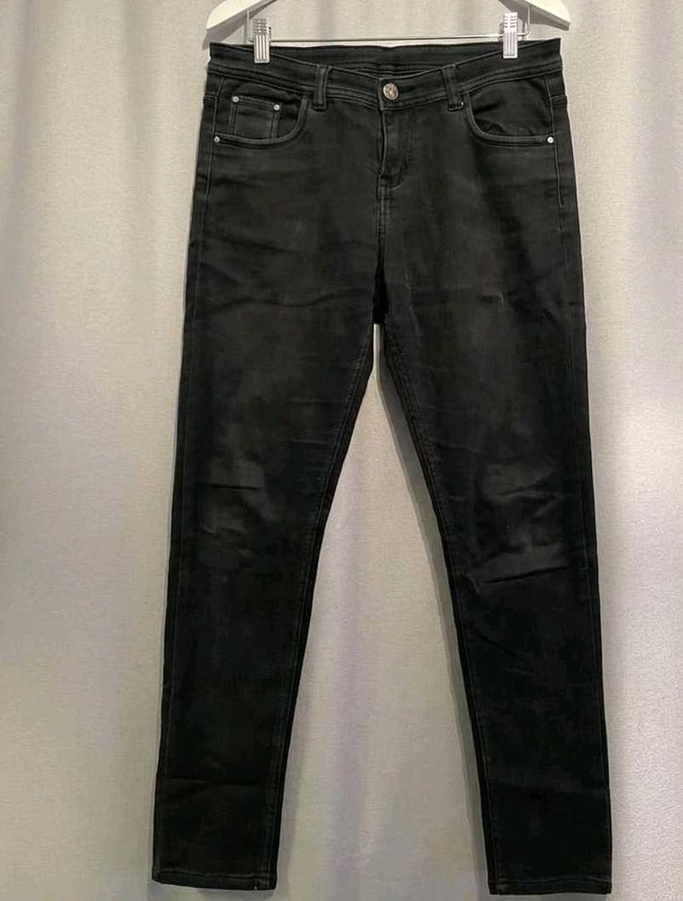 Black Skinny Fit Denim Jeans