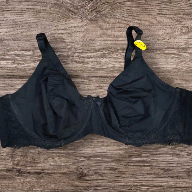 Comfortable Black Full Coverage Bra