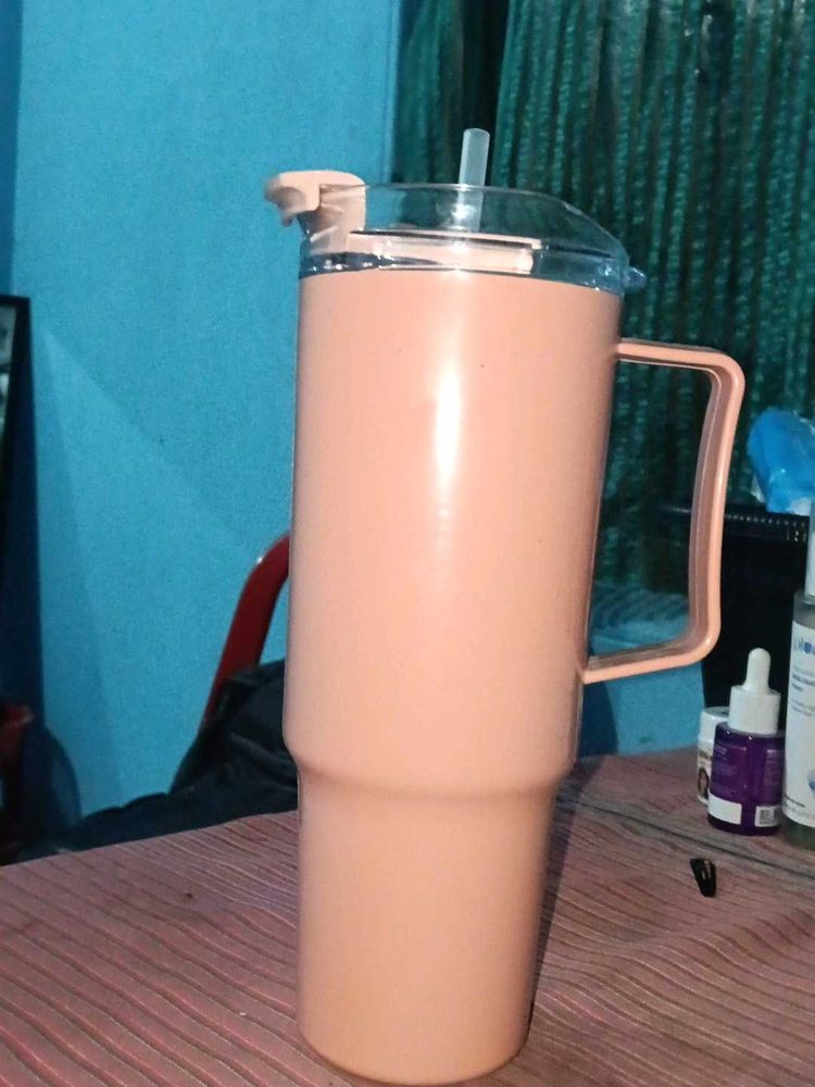 Large Tumbler with Straw