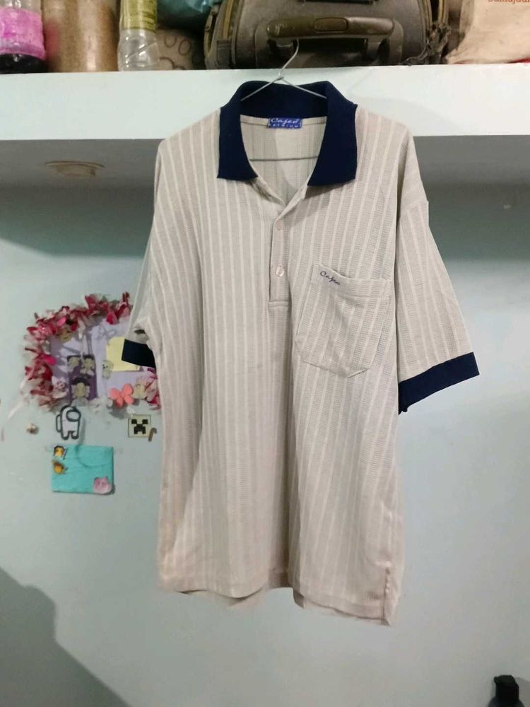 Men's Striped Polo T-Shirt