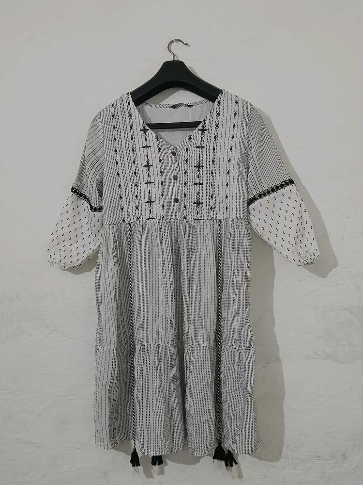Boho Tiered Tassel Kurta
