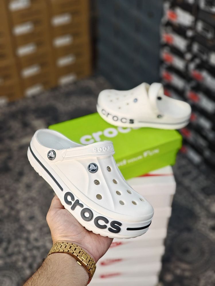 White Crocs Clogs