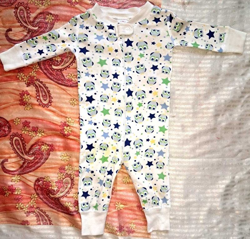 Cute Owl &amp; Star Pajama Onesie