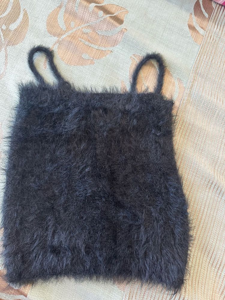 Cozy Fuzzy Crop Top