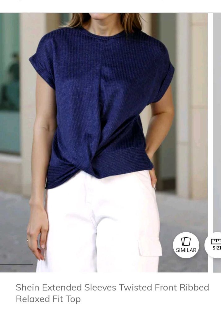 SHEIN BRANDED Blue fancy top
