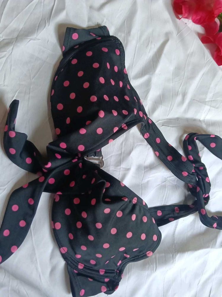 Cute Polka Dot Bikini Top