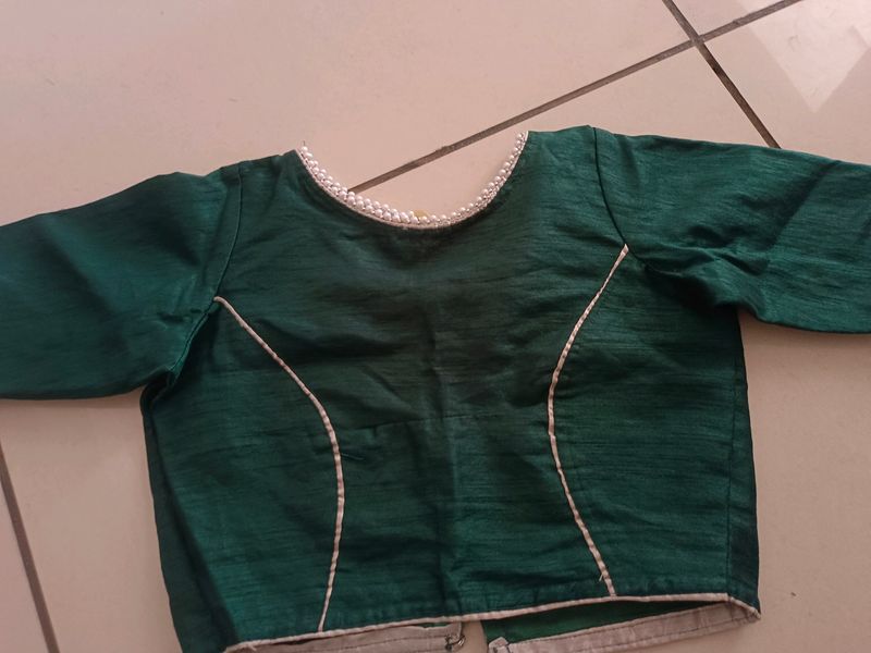 Princess Cut Designer Blouse 💚