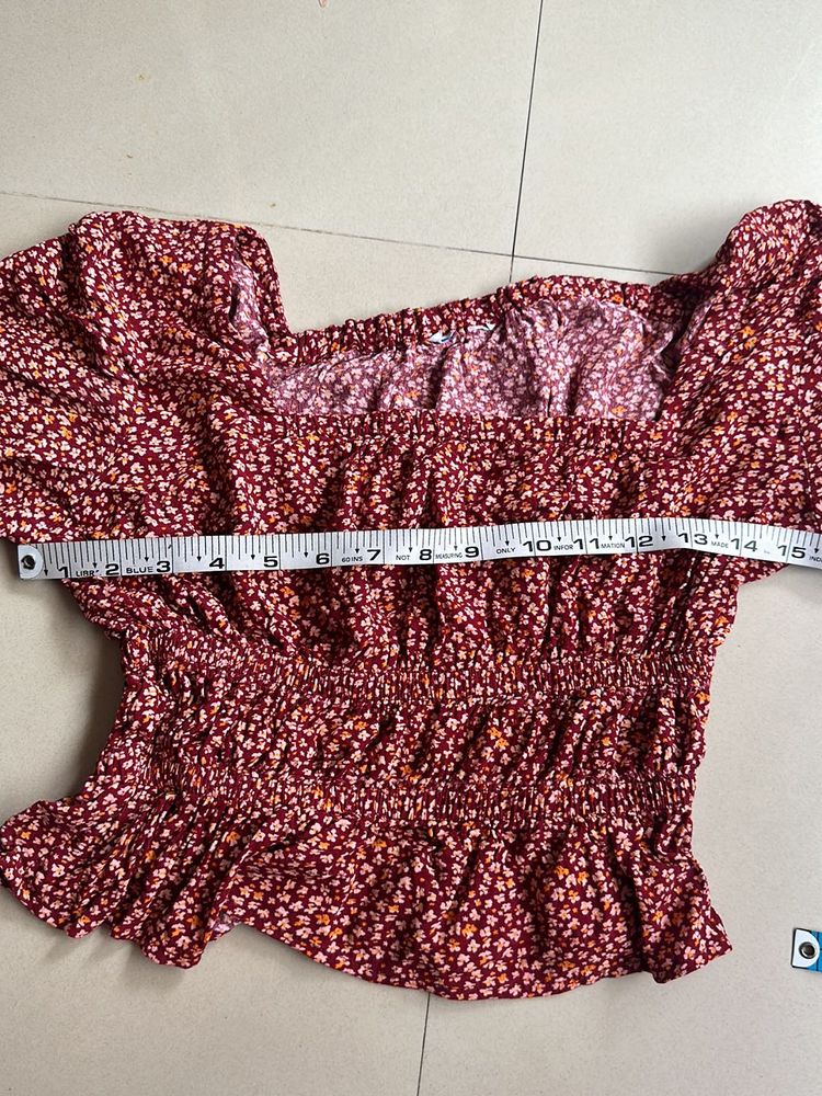 ✨✨SALE✨✨Rust Cinched Top