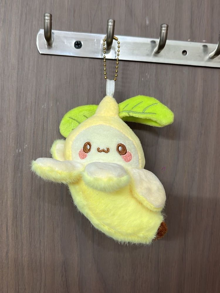 Cute Banana Plush Keychain or car hanging