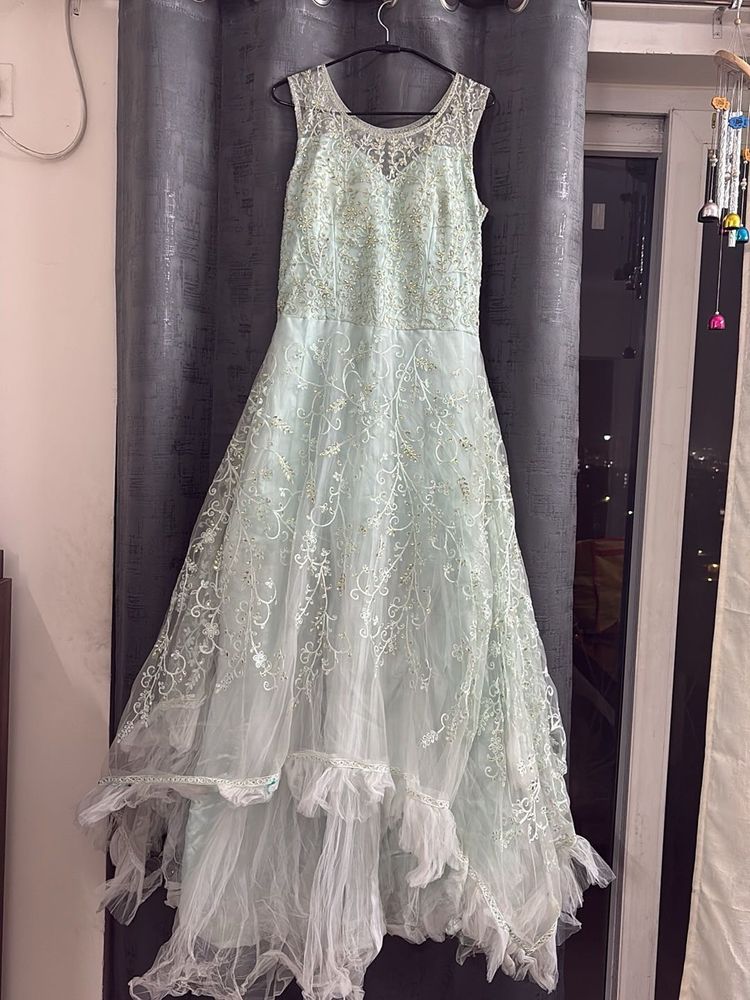 Elegant Embroidered Ethnic Gown