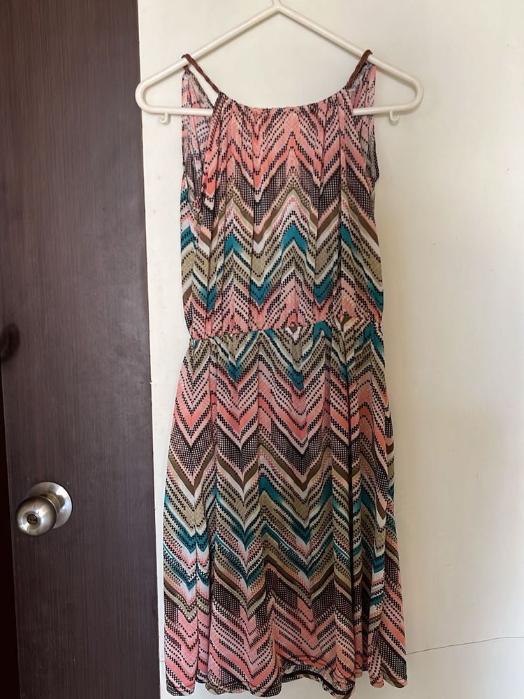 Boho Polyster Print Maxi Dress