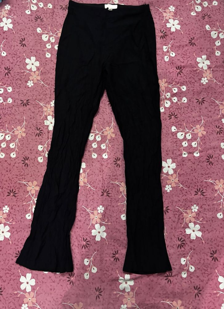 Black Flared Bell Bottom Pants