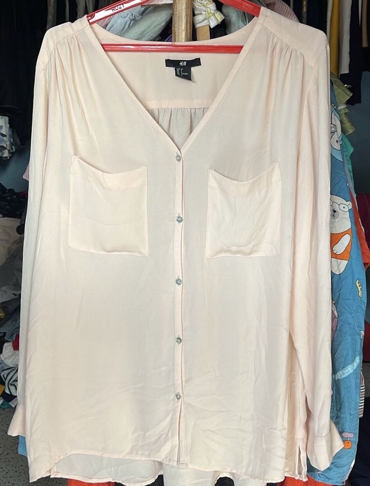 Elegant Pastel Pink H&amp;M Blouse