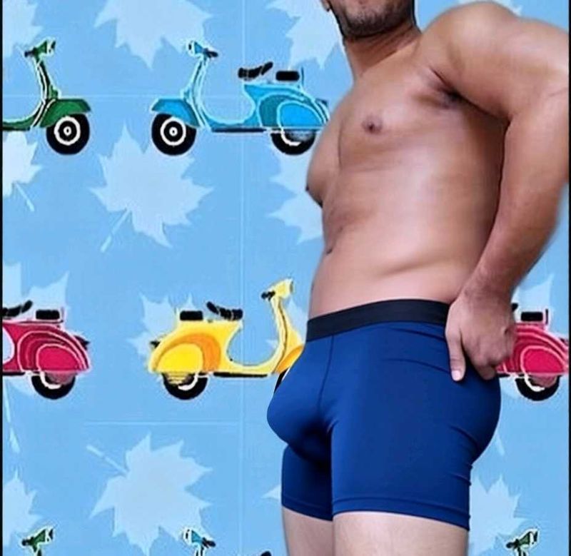 Men's Blue mini trunks