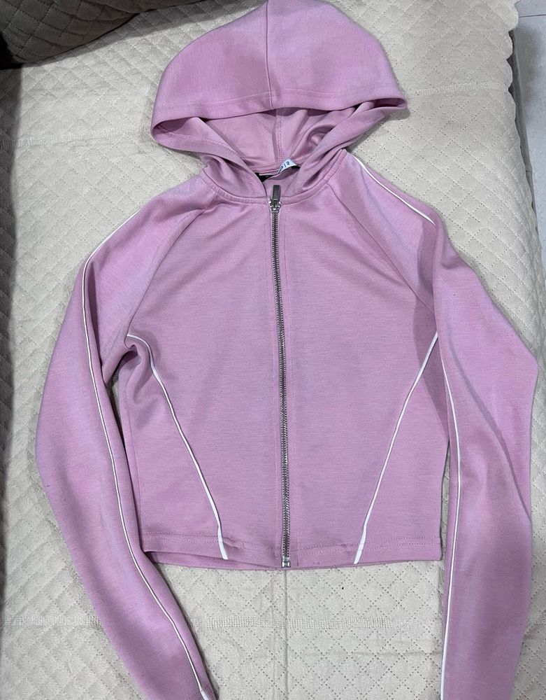 Lavender Zip-Up Hoodie