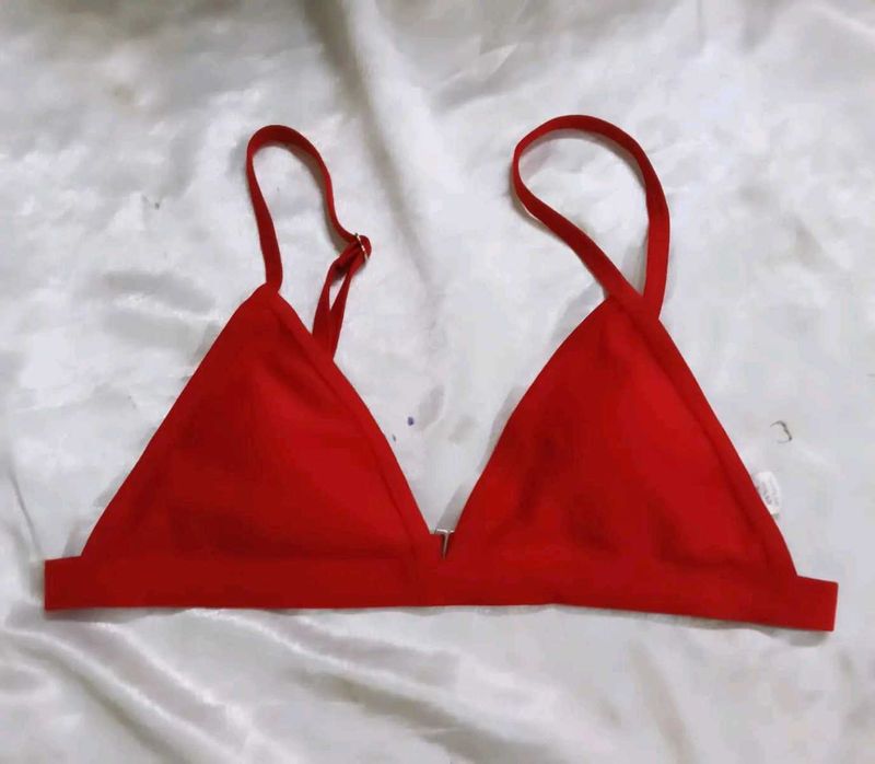 Red  Bikini Bra
