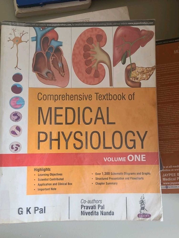 Gk pal Medical Physiology Textbook volumes 1