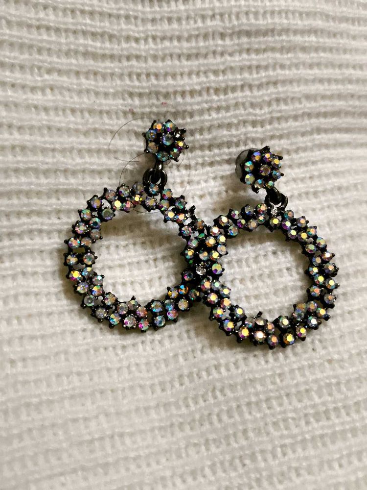 Sparkling Hoop Earrings