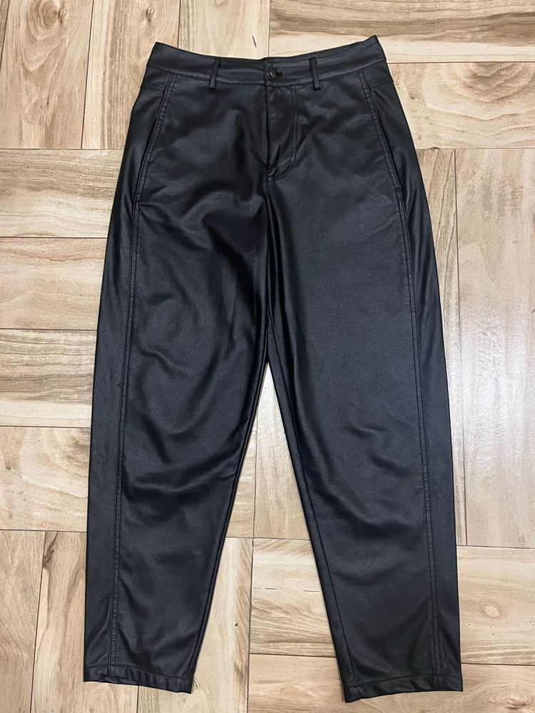 ZARA Black Leather Pants