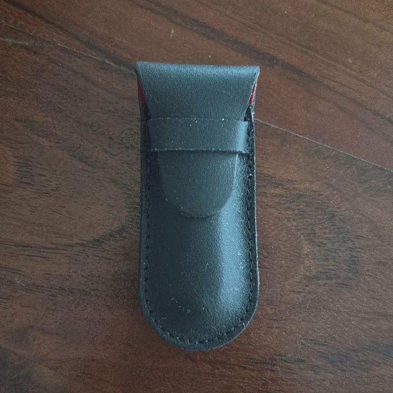Black Leather Pouch Case for Pen drives