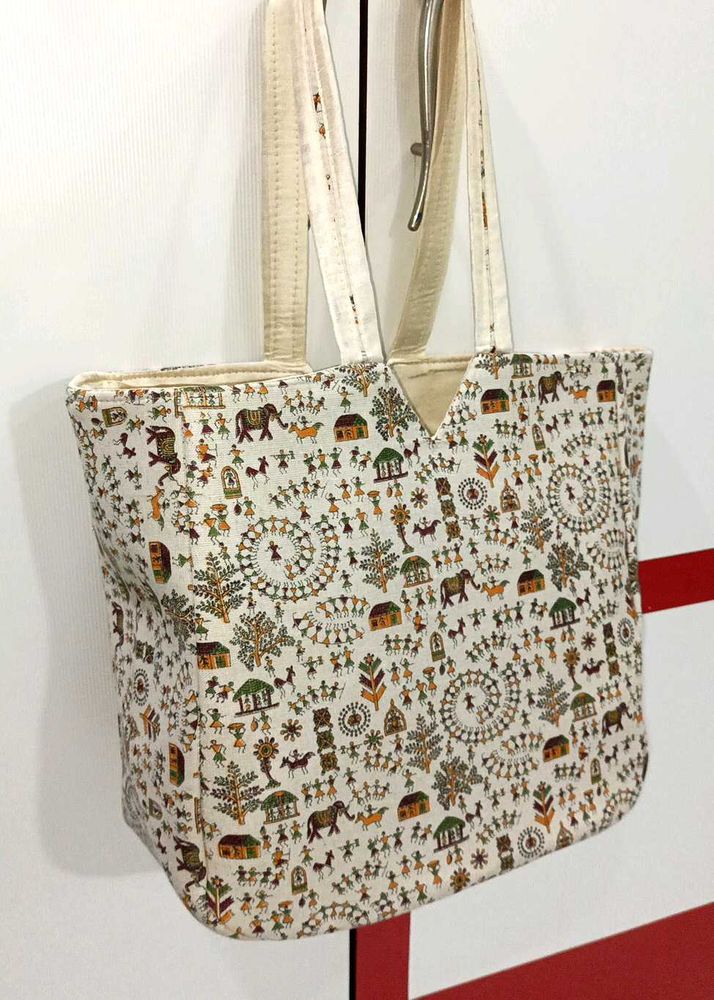 Ethnic Print Tote Bag
