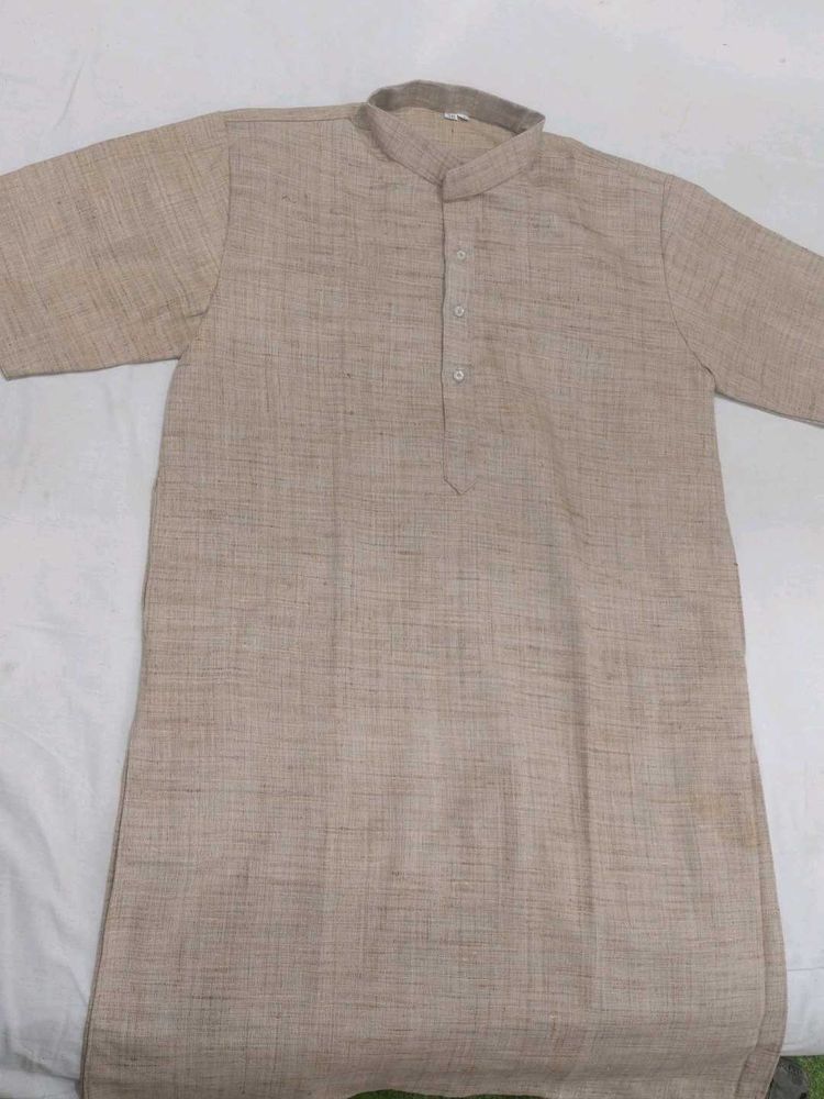 Men's Beige Kurta