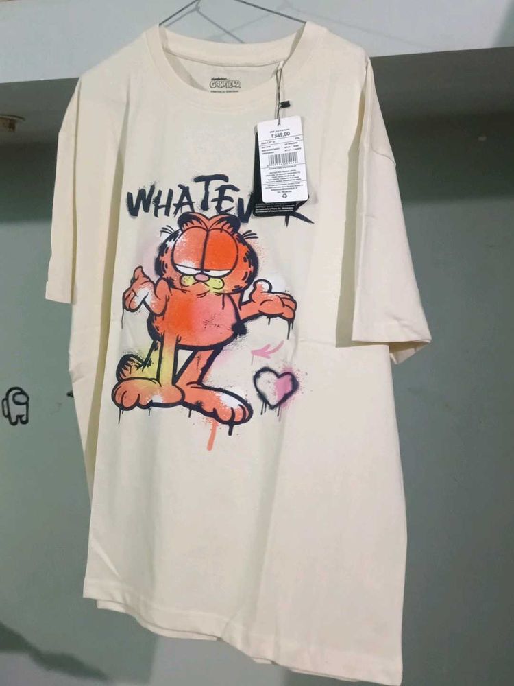 Garfield Graphic T-Shirt - Cream