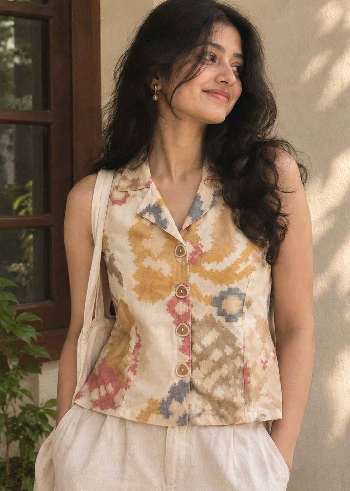 Cute Retro Printed Vest Top