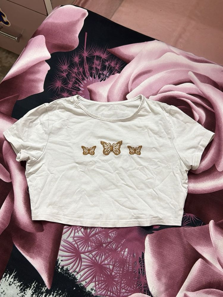 Butterfly Graphic Baby-Tee