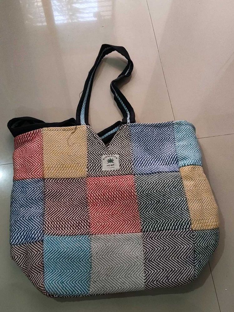 Colorful Patchwork Tote Bag