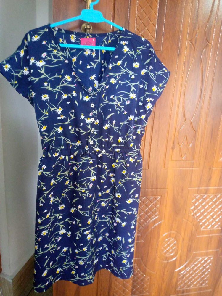 Floral Navy Dress
