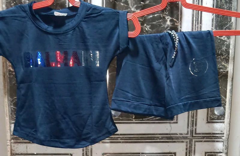 Stylish Blue Sequined Kurta Set